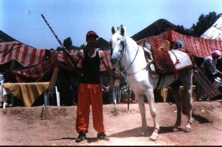 avec le chevale  de mon  p�re